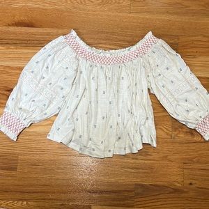 Free People Peasant Crop Top